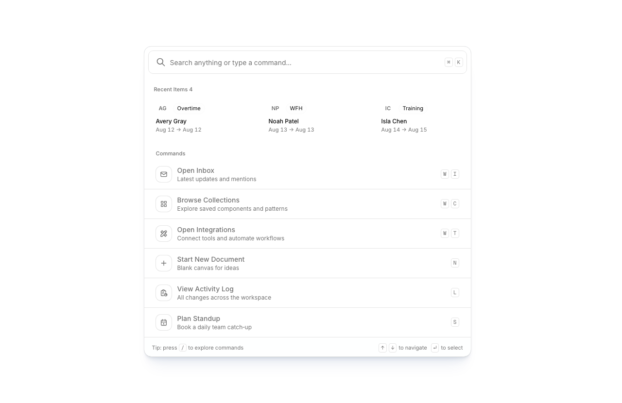 commandbar preview 2