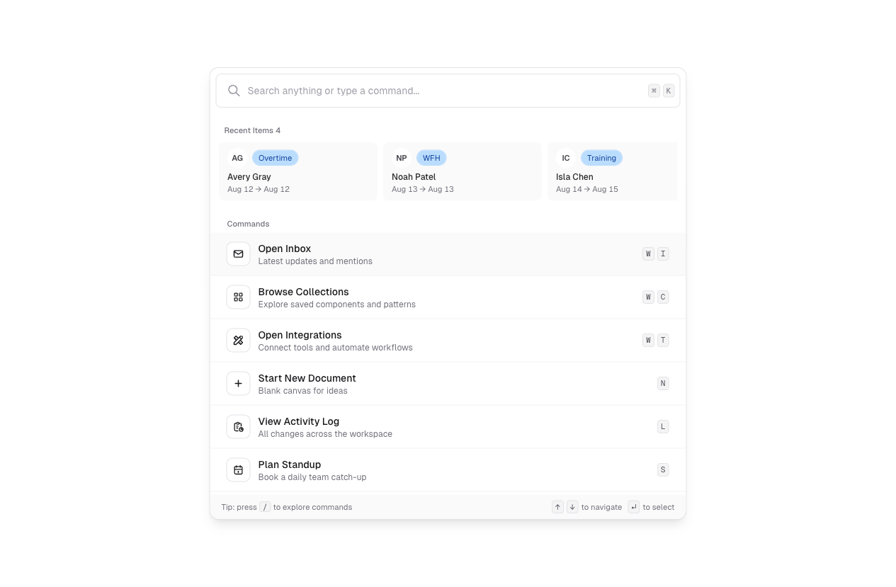 commandbar preview 2