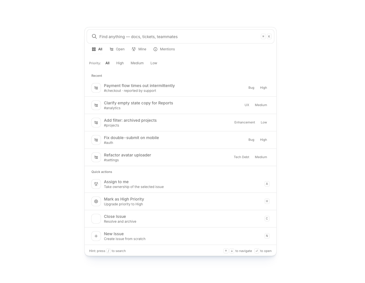 commandbar preview 3